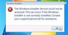 Khắc phục lỗi Windows Installer Service khó chịu trong Windows 7
