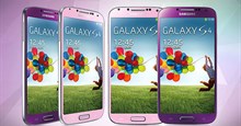 Galaxy S4 được làm mới với màu hồng và tím