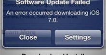 Phải làm gì nếu gặp sự cố khi cài đặt iOS 7?