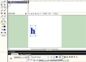 Macromedia Flash - Hiệu ứng chữ rơi