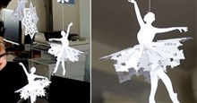 Cách cắt hoa tuyết bằng giấy trang trí Giáng sinh theo nghệ thuật kirigami của Nhật Bản