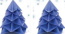 7 cách gấp cây thông Noel giấy theo phong cách origami để trang trí và làm quà tặng