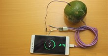 Hướng dẫn chế sạc pin dự phòng từ một quả cam, sạc được tới gần 40% pin cho iPhone