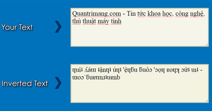 Hướng dẫn tạo chữ xoay ngược