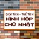 Công thức tính diện tích hình hộp chữ nhật