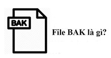 File BAK là gì? Cách mở và chuyển đổi file BAK