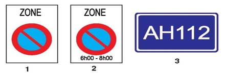 Câu hỏi 15: Biển nào chỉ dẫn tên đường trên các tuyến đường đối ngoại?