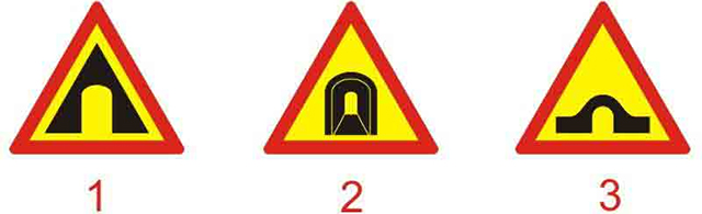 Câu hỏi 19: Biển nào báo hiệu đường hầm?