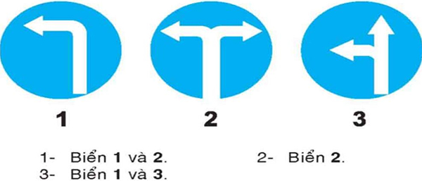 Câu hỏi 24: Biển nào được đặt trước ngã ba, ngã tư và phạm vi tác dụng của biển ở ngã ba, ngã tư đằng sau mặt biển?