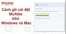 Cách gỡ cài đặt McAfee