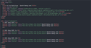 Bài 10: Button trong Bootstrap 5
