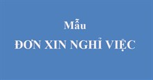 Mẫu đơn xin nghỉ việc thuyết phục nhất