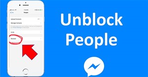 Cách bỏ chặn Messenger trên điện thoại, máy tính