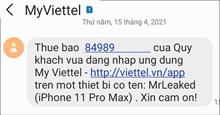 Lý do nhiều thuê bao Viettel nhận được tin nhắn đáng ngờ