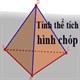 Công thức tính thể tích hình chóp, chu vi hình chóp