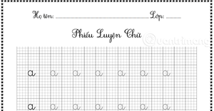 Mẫu tập tô chữ cái, số từ 1 đến 10 cho bé 5 tuổi bản đẹp