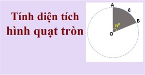Công thức tính diện tích hình quạt tròn