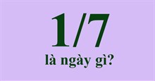 1/7 là ngày gì?