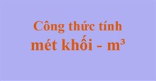 Cách tính mét khối (m³) gỗ, nước, bê tông...