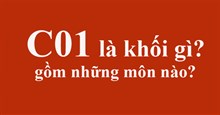 C01 là khối gì? C01 gồm những môn nào, ngành nào, trường nào?