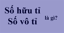 Số hữu tỉ là gì? Số vô tỉ là gì?
