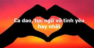 80+ câu ca dao, tục ngữ về tình yêu, tình cảm vợ chồng hay nhất