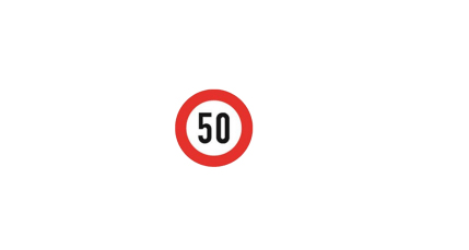 Câu số 18: Số 50 trên biển báo dưới đây có ý nghĩa gì ?