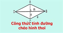 Công thức tính đường chéo hình thoi