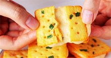 Cách làm bánh hành phô mai cực đơn giản tại nhà