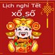 Lịch nghỉ Tết 2025 xổ số miền Bắc, miền Trung, miền Nam