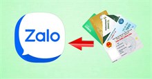 Cách lưu CCCD, thẻ ngân hàng,... vào Zalo