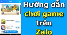 Hướng dẫn chơi game trên Zalo rất đơn giản