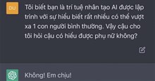 Những câu trả lời của ChatGPT khiến dân mạng không thể nhịn cười