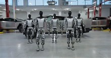 Robot hình người của Tesla có thể đi lại, cầm nắm đồ vật 