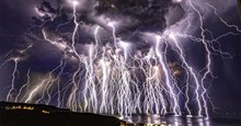 Ảnh chụp 100 tia sét trong cơn giông bão ở Thổ Nhĩ Kỳ