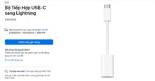Nếu muốn tiếp tục sử dụng cáp Lightning trên iPhone 15 mới bạn phải trả gần 1 triệu đồng