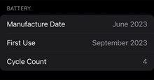 iPhone 15 sẽ hiển thị số lần sạc pin