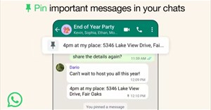 Hướng dẫn ghim tin trên WhatsApp