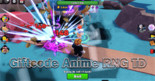 Code Anime RNG TD Roblox mới nhất và cách đổi code lấy thưởng