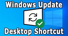 Hướng dẫn tạo phím tắt Windows Update