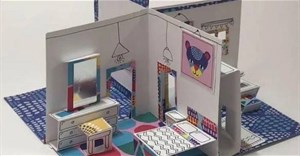 Cách làm mô hình nhà bằng bìa carton