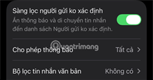 Cách dùng tính năng Sàng lọc tin nhắn từ người lạ trên iOS 26