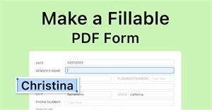 Hướng dẫn tạo biểu mẫu PDF bằng PDFgear miễn phí