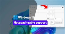 Hướng dẫn tạo bảng trong Notepad
