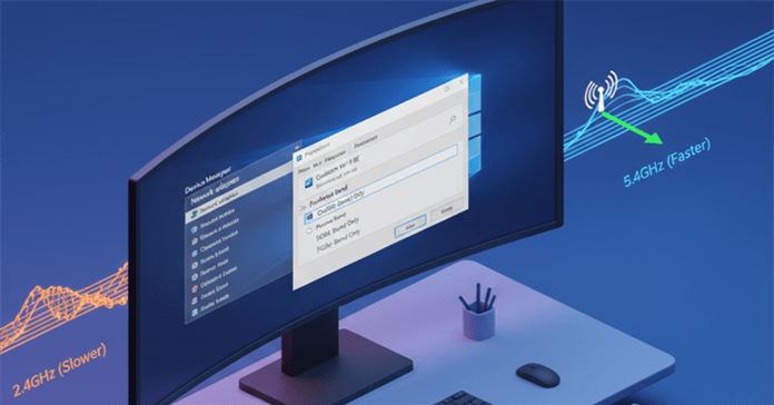 Hướng dẫn chuyển sang băng tần WiFi 5GHz trên Windows 10