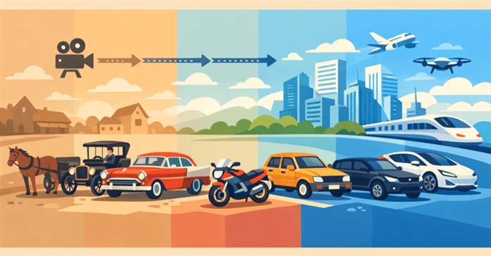 Hướng dẫn tạo video AI "Sự tiến hóa của các dòng xe" cực chất