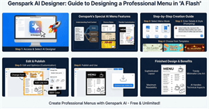 Hướng dẫn tạo menu quán ăn, quán cà phê miễn phí với Genspark AI