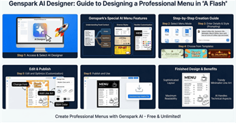 Hướng dẫn tạo menu quán ăn, quán cà phê miễn phí với Genspark AI