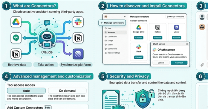 Hướng dẫn sử dụng tính năng Connectors của Claude AI