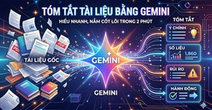 Mẫu prompt tạo tóm tắt nội dung trên Gemini